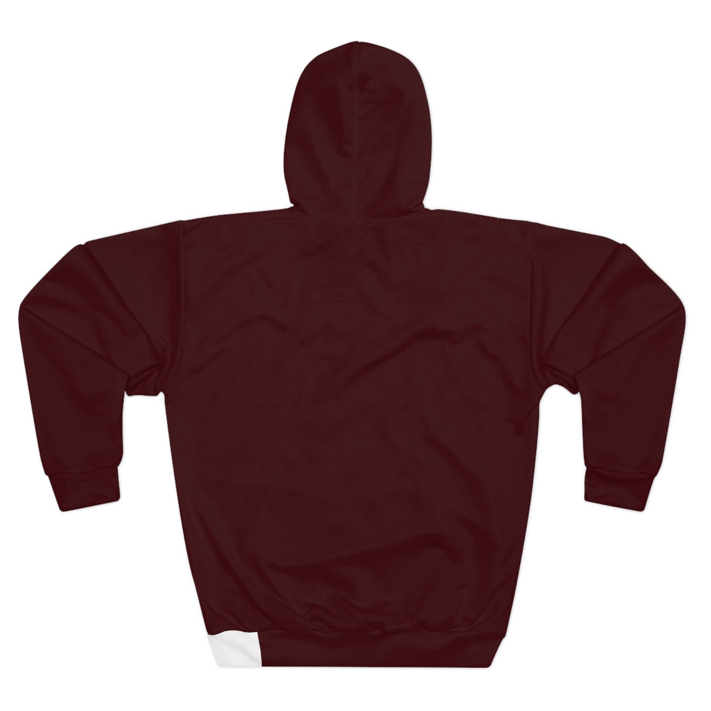 Floral Accent Burgundy Hoodie