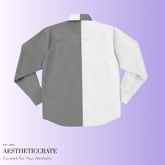 Lone Howl Button Shirt. - AestheticCrateLong Sleeve Button Down Shirt - AOP