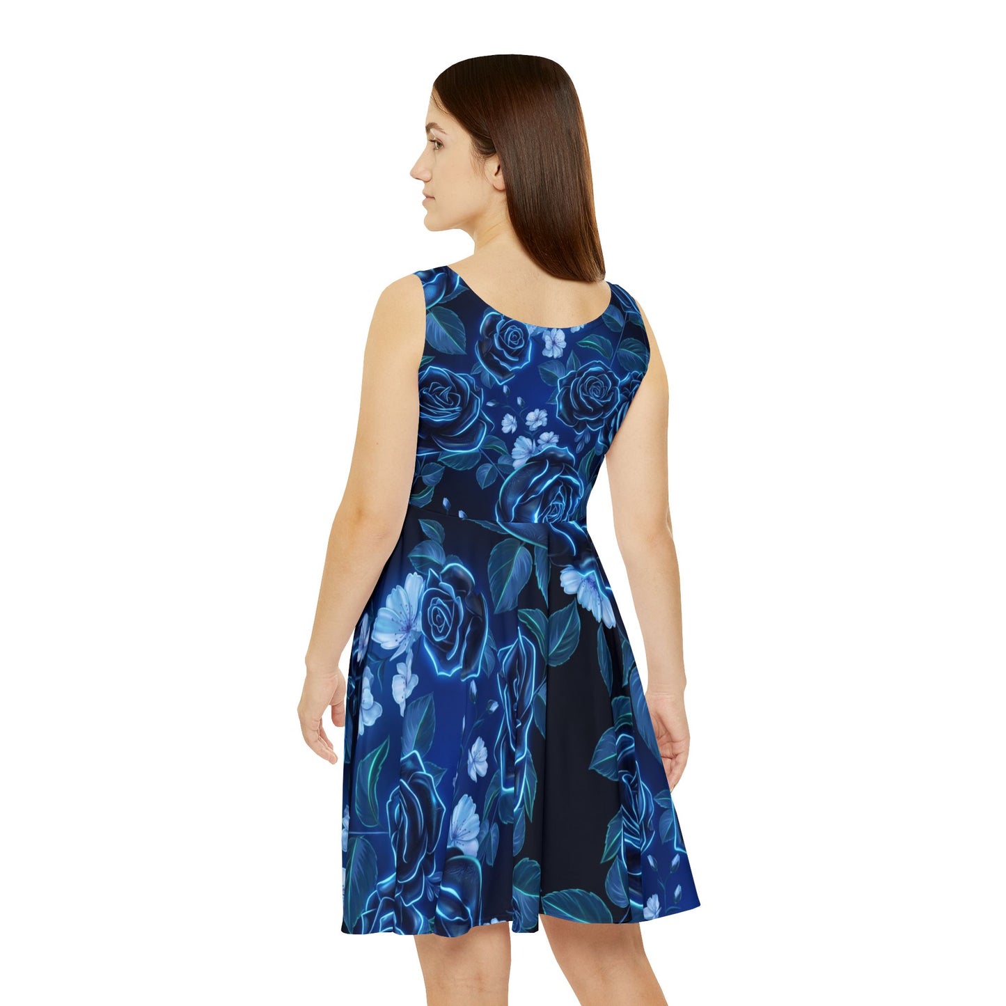 Blue Rose in Dark Dress|