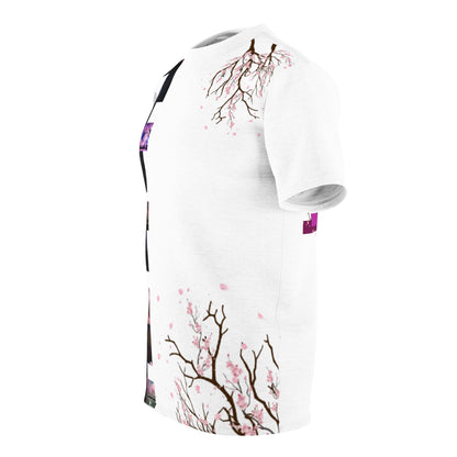 Cherry Blossom Split-Panel Tee|