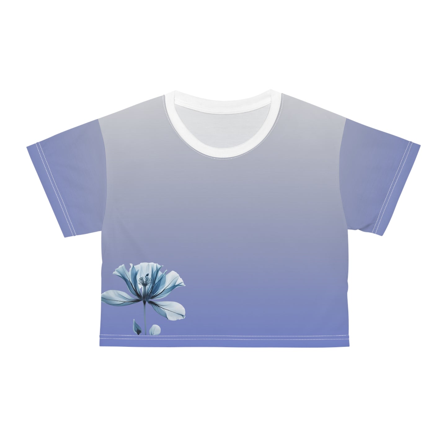 Floral Gradient Crop Tee |
