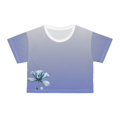 Floral Gradient Crop Tee |