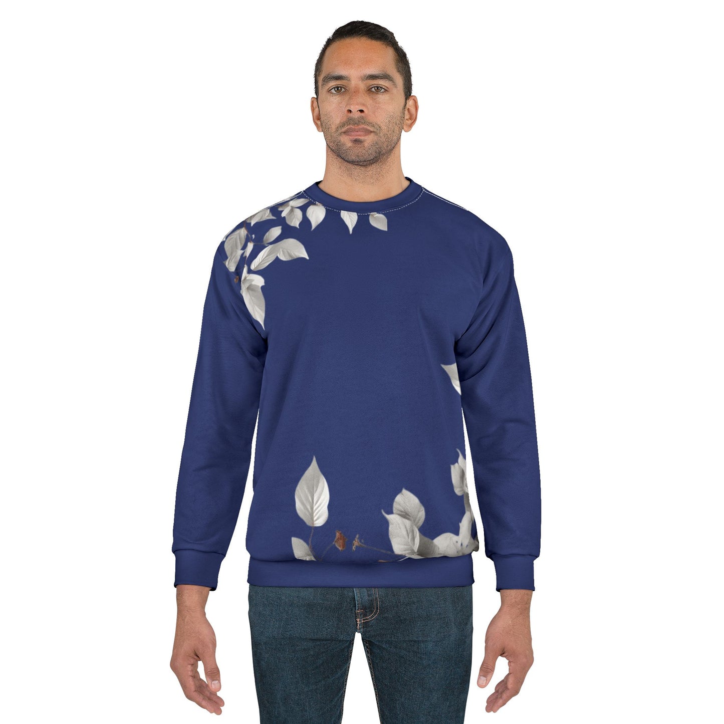Floral Navy Sweatshirt