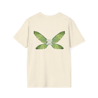 Pocket Book Cover T-Shirt — 'Lies' Minimalist Chest Print