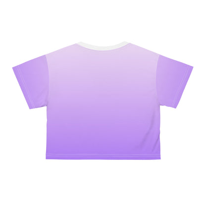 Lavender Wisteria Crop Tee|