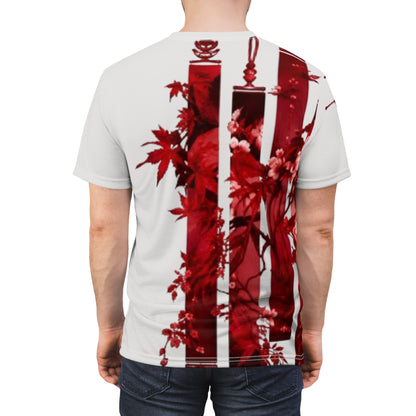 Red cherry Floral Tee