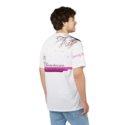 Cherry Blossom Split-Panel Tee|