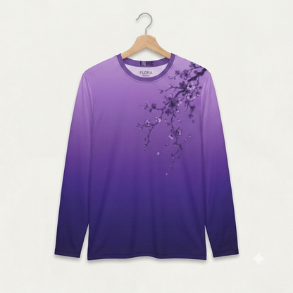 Purple Ombre Long Sleeve Shirt|
