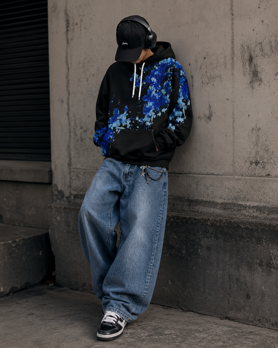 Azure Splash Hoodie|