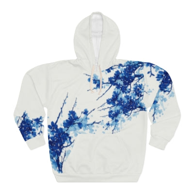 Azure white Splash Hoddie|