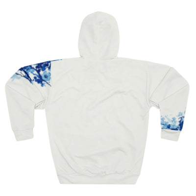 Azure white Splash Hoddie|