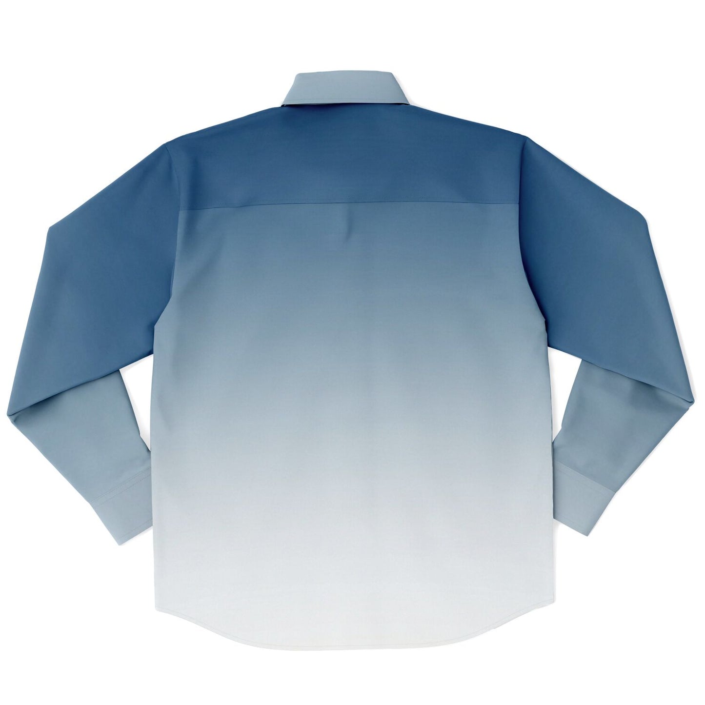 Long Sleeve Button Blue Floral Shirt|