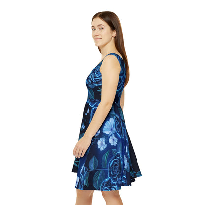 Blue Rose in Dark Dress|