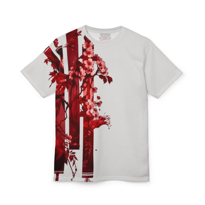 Red cherry Floral Tee