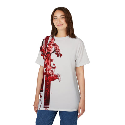 Red cherry Floral Tee
