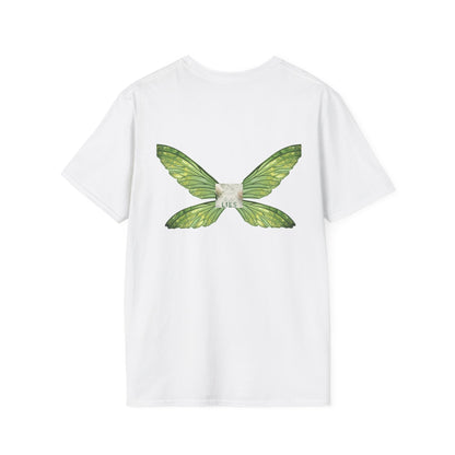 Pocket Book Cover T-Shirt — 'Lies' Minimalist Chest Print