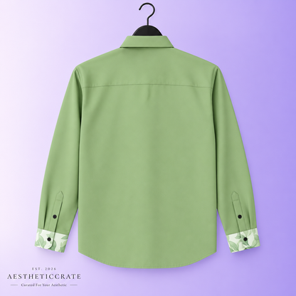Jade Waves Button Shirt