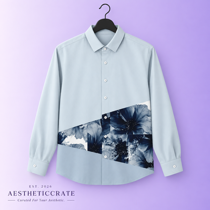Indigo Veil Button Shirt