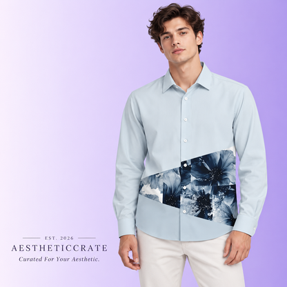 Indigo Veil Button Shirt