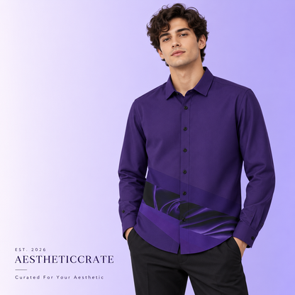 Violet Vibe Button Shirt