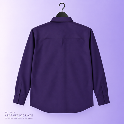 Violet Vibe Button Shirt