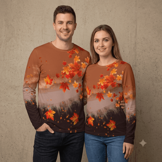 Autumn Breeze Long Sleeve Shirt - AestheticCrateAll Over Prints