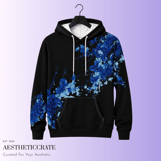 Azure Splash Hoodie - AestheticCrateAll Over Prints