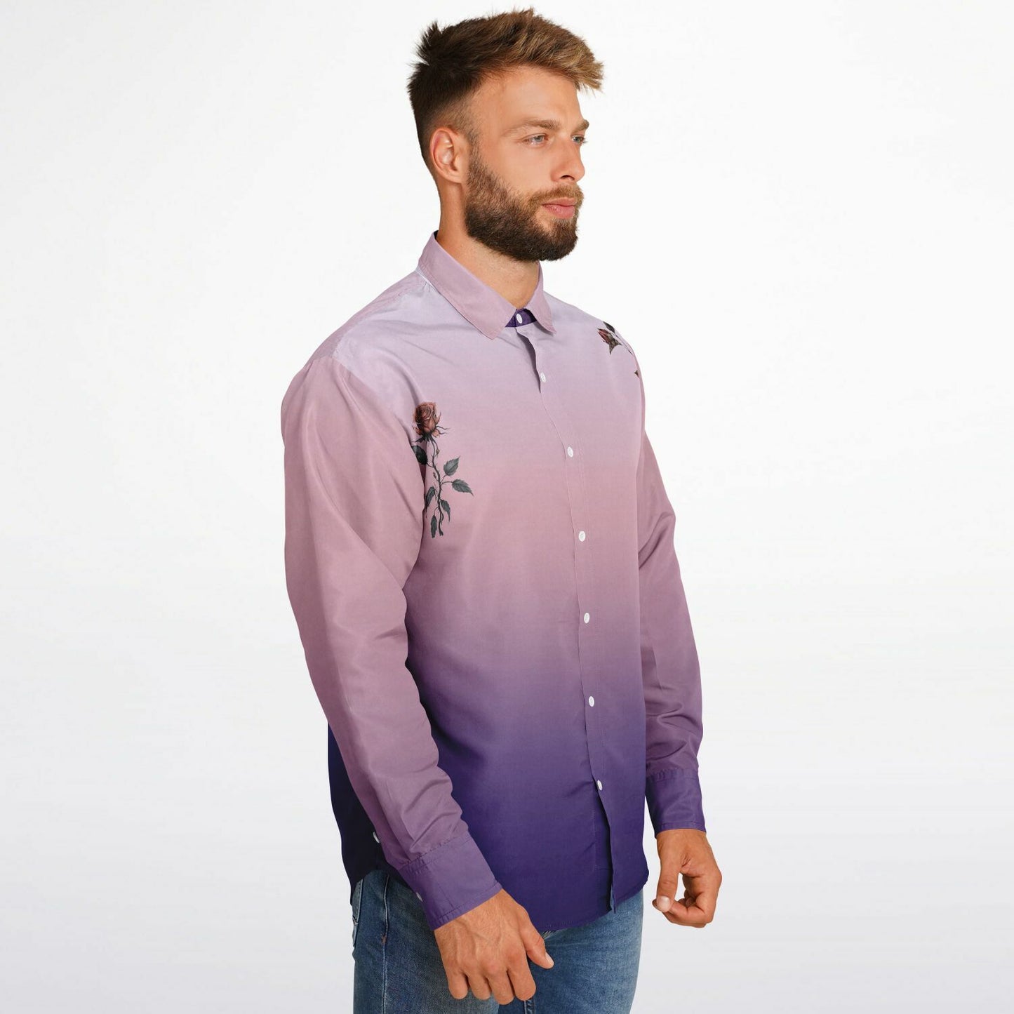Long Sleeve Rose Shirt|