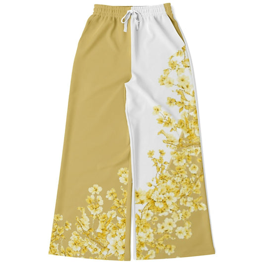 Butter Yellow Pant. - AestheticCrateFashion Flare Jogger - AOP