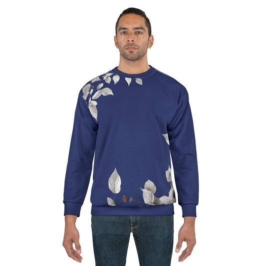 Floral Navy Sweatshirt - AestheticCrateAll Over Prints