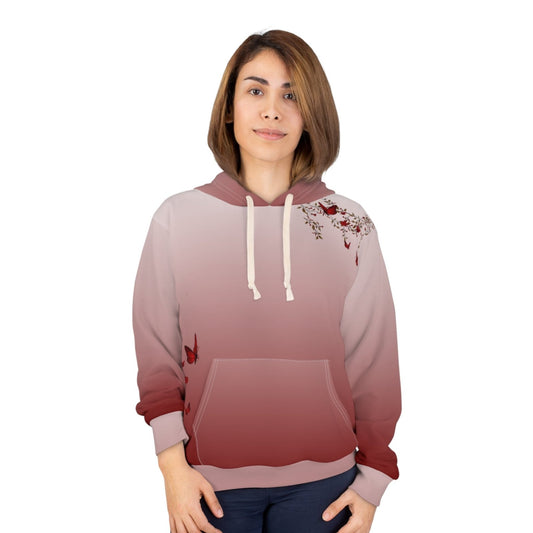 Red Butterfly Hoodie| Unisex - AestheticCrateAll Over Prints