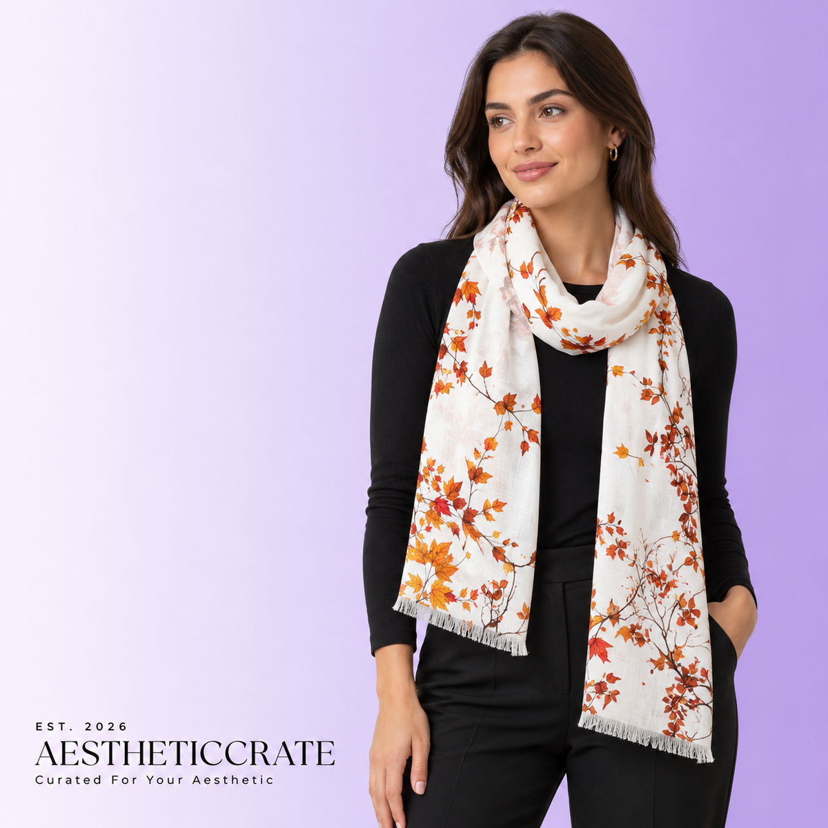 Autumn Leaves Light Scarf