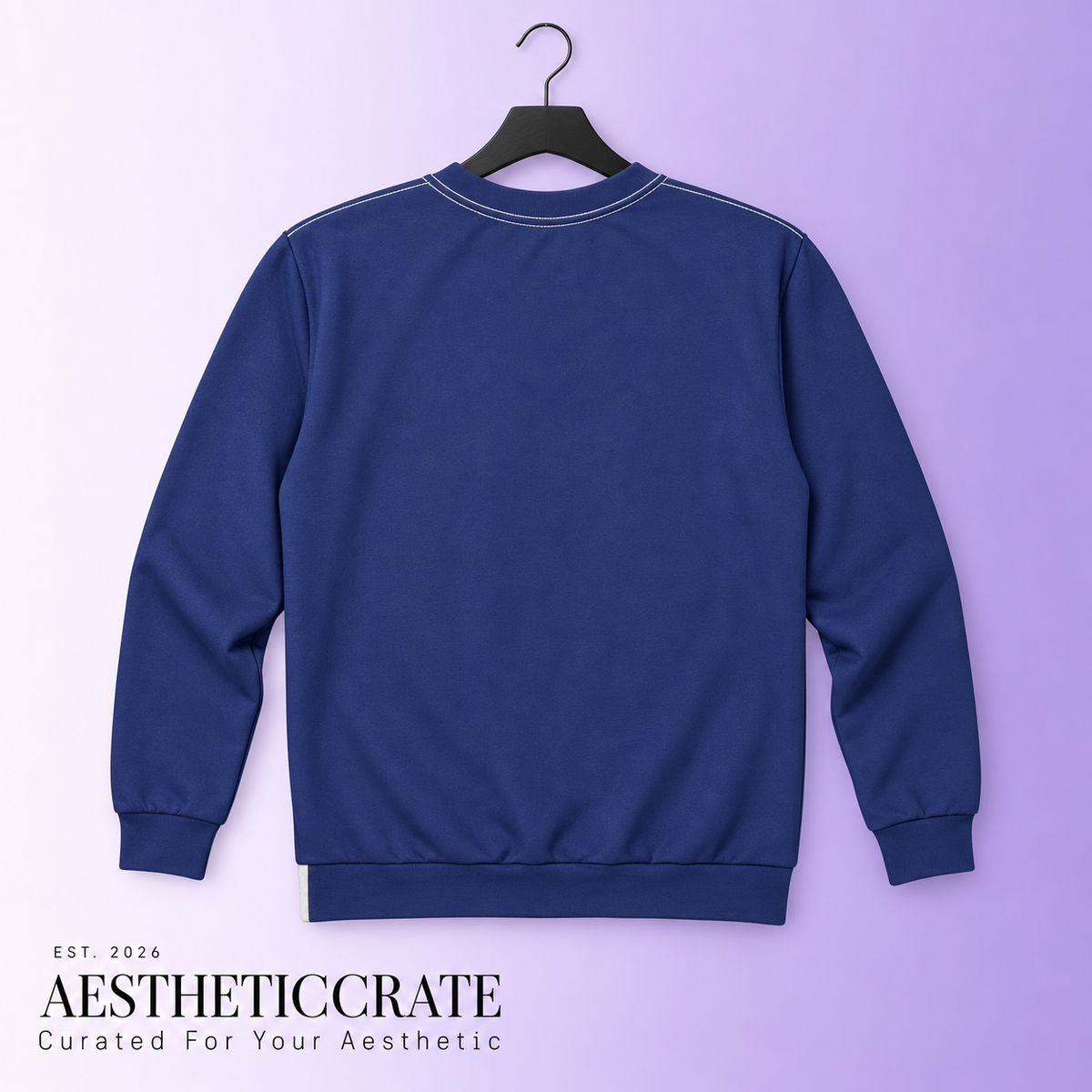 Floral Navy Sweatshirt