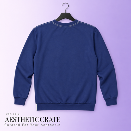 Floral Navy Sweatshirt