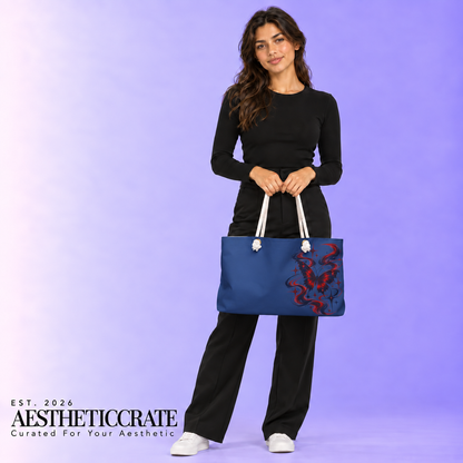 Copy of Puple Butterfly Weekender Bag.