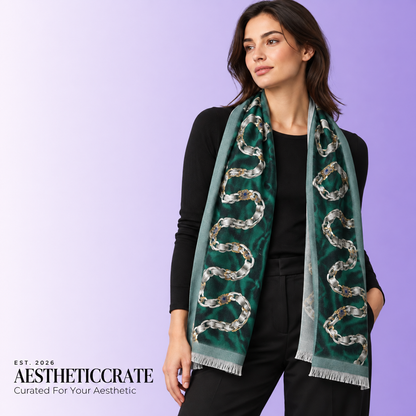 Emerald Snake Chain Scarf