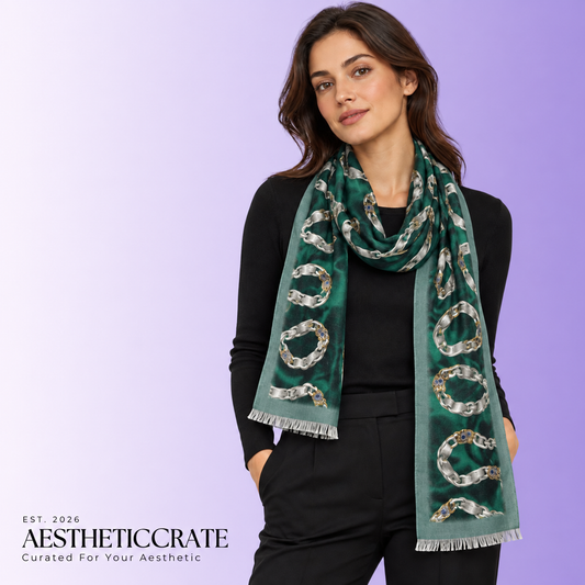 Emerald Snake Chain Scarf