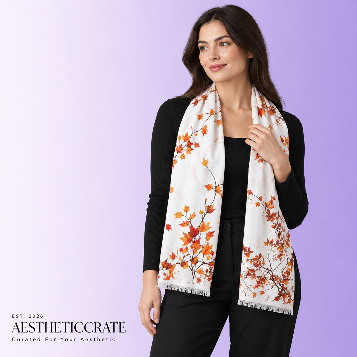 Autumn Leaves Light Scarf