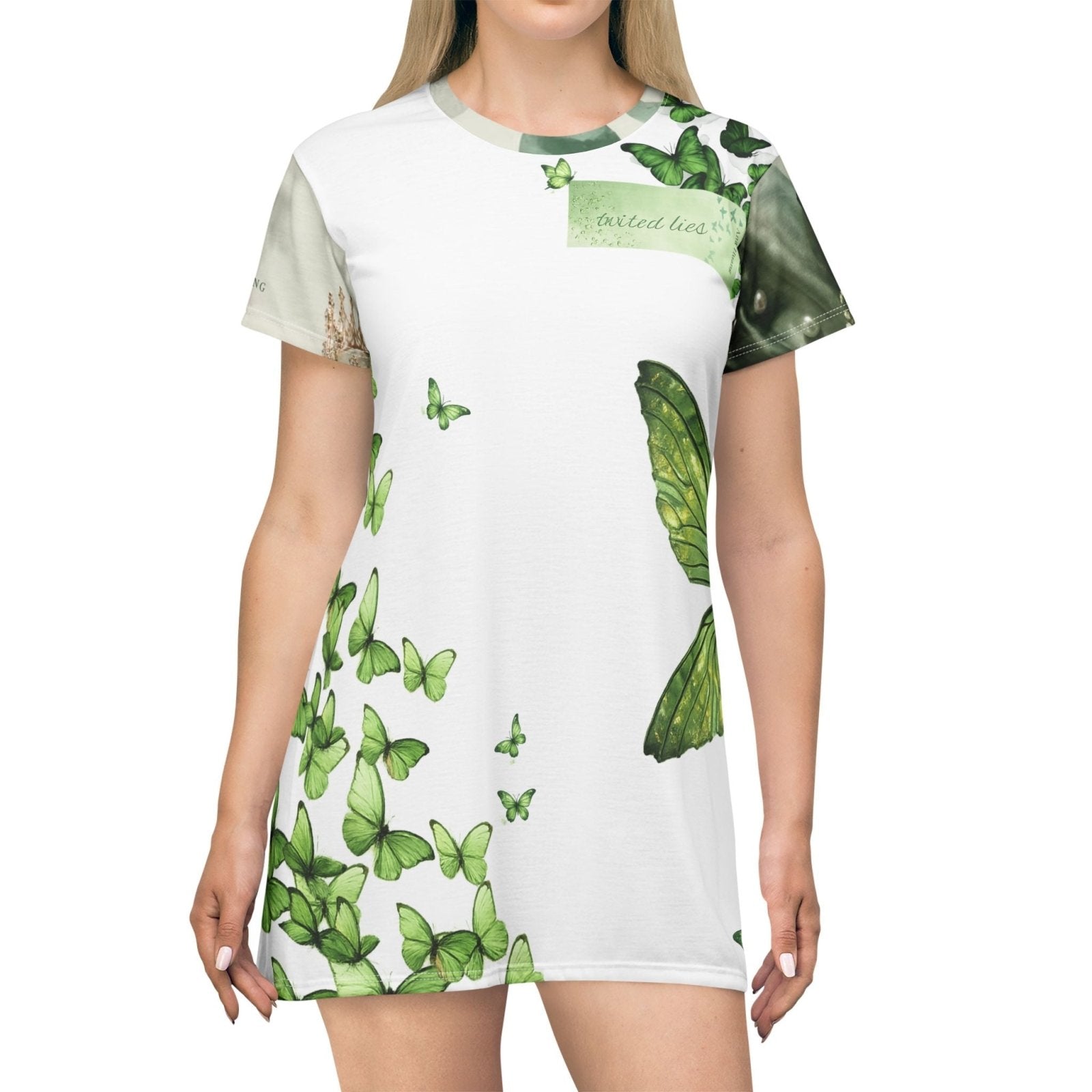 Twisted Lies Butterfly Dress - AestheticCrateAll Over Prints